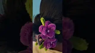 hair accessories #pipecleanercrafts #2026 #hair #clips #hairstyle #crafts #pipecleaners #purple