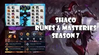 Shaco Runes and Masteries season 7 League of legends