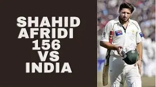 Shahid Afridi 156 Runs against India | Pakistan vs India 2nd test 2005-06 | #refluxme
