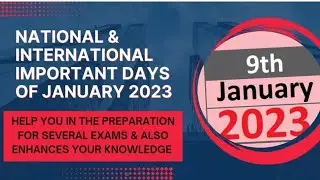 GURU GOBIND SINGH JAYANTI || NRI (NON-RESIDENT INDIAN) DAY OR PRAVASI BHARATIYA DIVAS 9 JANUARY 2023