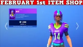 Fortnite Item Shop (FEBRUARY 1st) | NFL FOOTBALL SKINS ARE BACK!