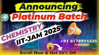 IIT JAM 2025 Chemistry | Platinum Batch | Unlock 50% OFF | Join ASAP Chemistry