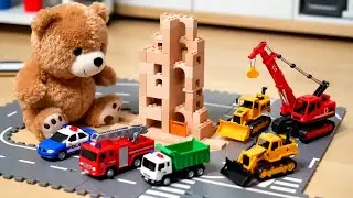 Clean Up Song with a Magic Garbage Truck! ♻️ Plus Fire Truck & Police Car | Kids Vehicle Songs