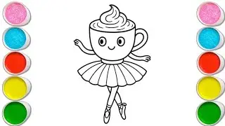 Ballerina Cappuccina Drawing, Painting & Coloring For Kids and Toddlers_ Child Art