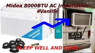 Van AC install Midea air conditioning, A/C, Cooling, Vanlife