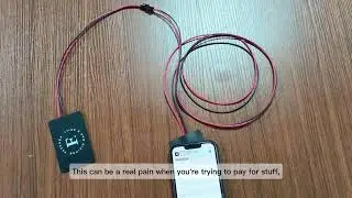 13.56MHZ long range NFC payment antenna extension patch with 1.5meters cable