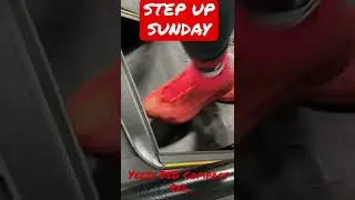 Step Sunday w/Yeezy 350 V2 Compact Slate Red