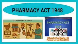 The Pharmacy Act 1948 | Chapter-02 | MCQs | Subject:- Pharmacy Law and Ethics, #mcqs #exam #dpharma
