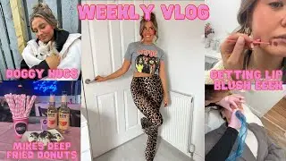 weekly vlog!! | lip blush | mikes deep fried donuts | doggy cuddles & more!! NC x