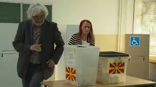 Voters in North Macedonia cast ballots in parliamentary election and presidential runoff