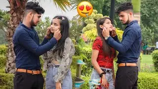 Pulling Strangers Cheeks Prank On Cute Girls 👩‍🦰  ||ROMANTIC VIDEO || Classy Aditya 0.2