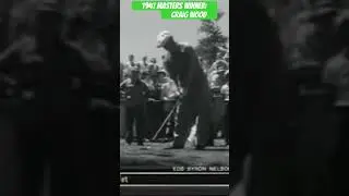 1941 Masters Champion Craig Wood Driver Swing  #themasters #golf #craigwood #golfswing