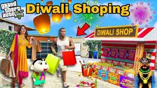 Franklin Shopping For DIWALI Celebration in GTA 5 | SHINCHAN and CHOP
