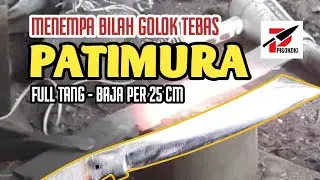 Budowa 25-centymetrowego Patimura Full Tang Slashing Golok ze stali sprężynowej &ndash; Potężna konstru...