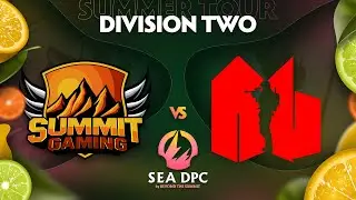 Summit vs Army Geniuses Game 1 - DPC SEA Div 2 Summer Tour w/ Xyclopz & GoDz