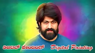 Yash Digital painting @king-of-editor #yash #kgf