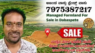 ಮಣ್ಣಿನ ಮೇಲೆ ಹೂಡಿಕೆ ಮಾಡಿ, ಕೋಟಿ ಸಂಪಾದಿಸಿ! ದಾಬಸ್&zwnj;ಪೇಟೆ ಫಾರ್ಮ್&zwnj;ಲ್ಯಾಂಡ್ ಪ್ಲಾಟ್&zwnj;ಗಳು | FARM LAND | DABASPET