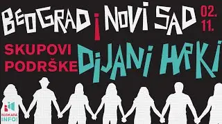 BEOGRAD I NOVI SAD - SKUPOVI PODR&Scaron;KE DIJANI HRKI [STUDENTSKI PRENOS]