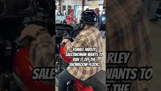 She Wants to Ride it Right Off the Showroom Floor!