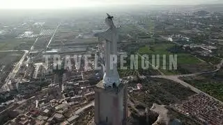 Spain 🇪🇸 Murcia, Christ of Monteagudo [4K] Drone Stock Footage 5