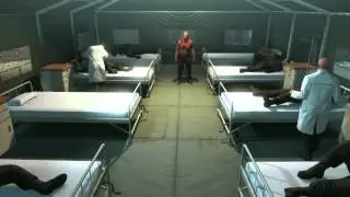 Metal Gear Solid V - Code Talker Cures Patients with the Vocal Cord Parasite Infection Cutscene PS4