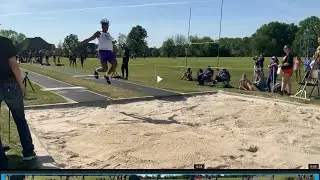 CHS Ty Beard Long Jump 1st Place @USJ 4/23/24