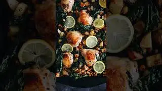 Lemon Chicken with Chickpeas and Kale - Diet Recipe To Burn Calories Fast