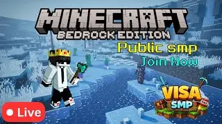 🔴 LIVE | Minecraft Bedrock Public SMP Day 3 😱 | Survival, PvP & Fun!!