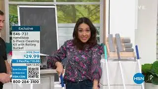HandiMop 6Piece Cleaning Kit with Rolling Bucket