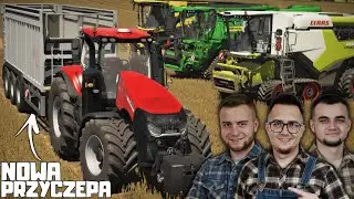 Pierwsze ŻNIWA Na 3xKombajny🌾Nowa PRZYCZEPA 🔥 