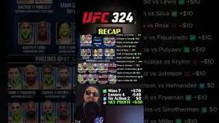 UFC 324 RECAP | I Went 7&ndash;4 (+$30) 💰 | Picks vs Reality | Full Fight Breakdown