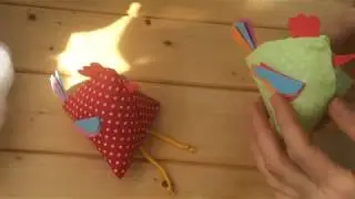 МК  КУРОЧКА из ткани без шитья.