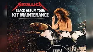 Metallica - Black Album Tour Kit Maintenance. Lars Ulrich Tour Kits.