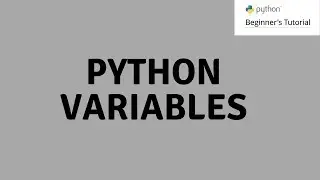 Introduction to Python - Variables