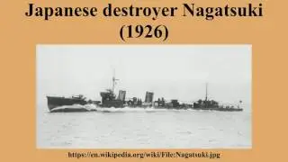 Japanese destroyer Nagatsuki (1926)