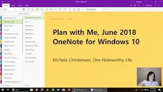 Plan With Me, June 2018, OneNote for Windows 10
