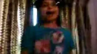 Little Sister dancing to Hanna Montana