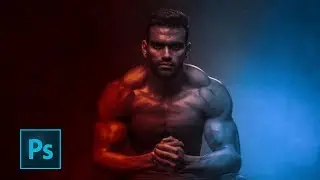Photoshop Red And Blue Light Effects Tutorial | Easy and Quick