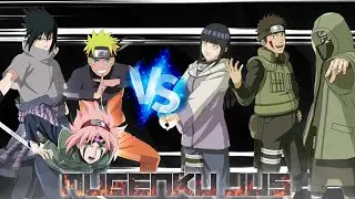 Naruto, Sasuke, Sakura vs Hinata, Shino, Kiba [Naruto Shippuden] ANIME MUGEN JUS Team Battle