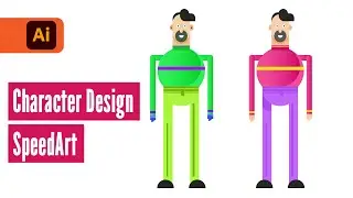 Character design in Adobe Illustrator | Adobe Illustrator Tutorial