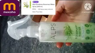 #meeshoproducts #Alps goodness rosemary water for All hair types under 300 #rosemarywater