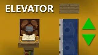 LECTERN Controlled MULTI FLOOR Water Elevator | Minecraft 1.14 Redstone