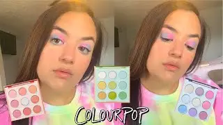 COLOURPOP TIE-DYE COLLECTION- REVIEW & TUTORIAL