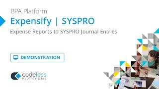 Expensify Expense Reports to SYSPRO Journal Entries &ndash; Demonstration