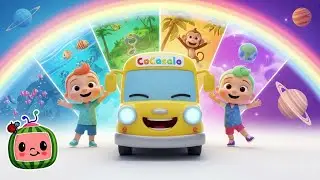 “Magic Learning Bus Adventure 🚀 | Explore Ocean, Space & Jungle | Cocomelon Style 3D Nursery Rhyme”