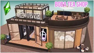 Sims 4 BUBBLE TEA SHOP: HIGH SCHOOL YEARS [No CC] - Speed Build | Kate Emerald