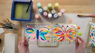 Let's Paint Live | EttaVee Inspired Butterfly on Glass