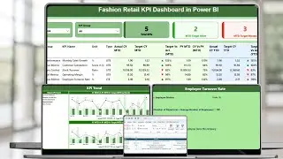 Fashion Retail KPI Dashboard in Power BI