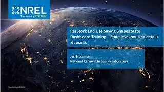ResStock End Use Saving Shapes State Dashboard Training &ndash; State level housing details & results