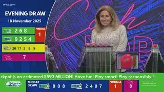 Evening SC winning lottery numbers for November 18, 2025
